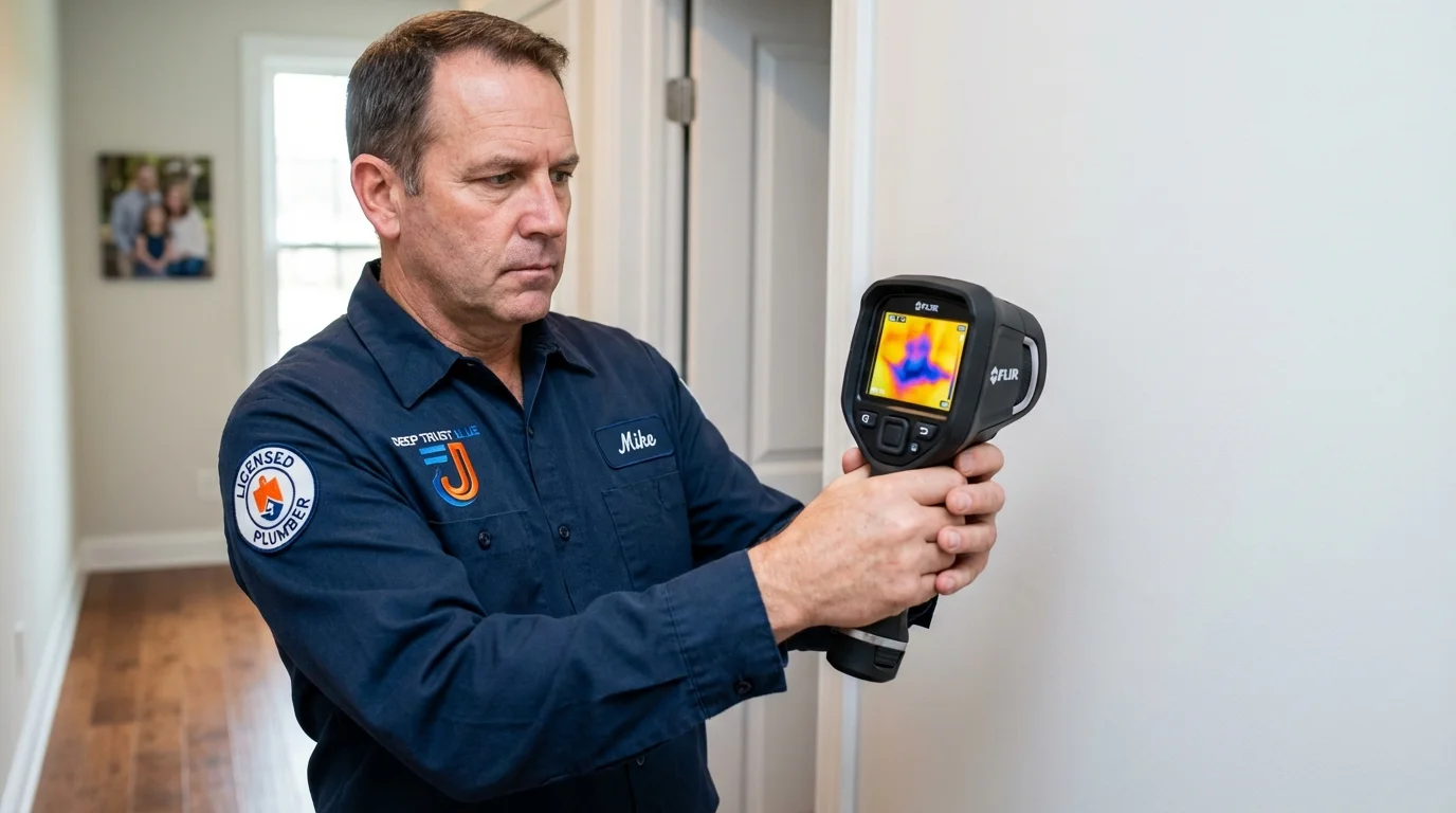 Thermal imaging leak detection by Johns Plumbing LLC in Marietta